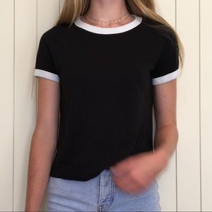 black tee
